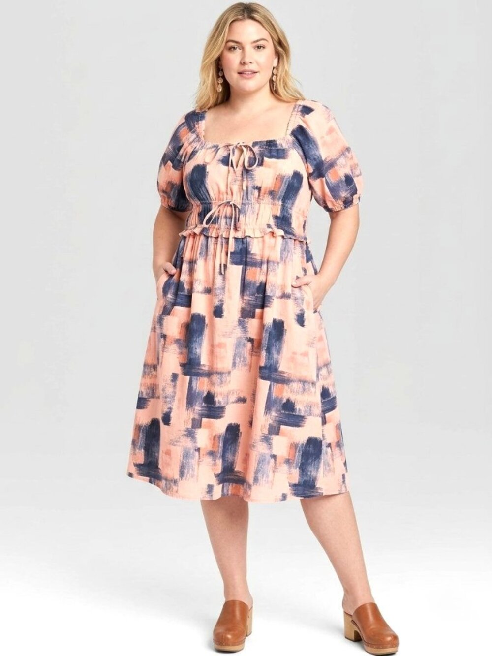 UNIVERSAL THREAD Puff Sleeve Midi Dress. Plus Size 4X